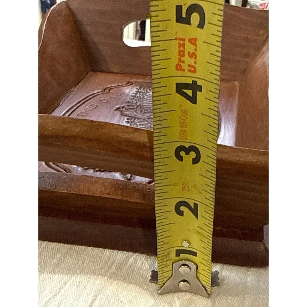 Cape Craftsmen Wood Bread Tray Give Us This Day Our Daily Bread Harvest Carved